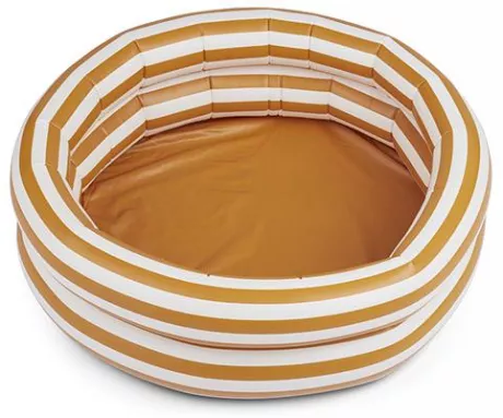 Planschbecken Leonore Stripe Mustard / Crème de la Creme – Liewood