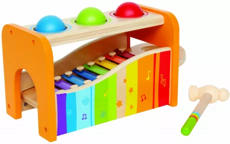 Xylophone and Hammer Toy, multicoloured: Amazon.de: Toys & Games