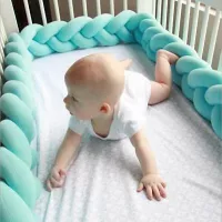 1.5M-3M Baby Krippe Nestchen Kopfschutz Knotenkissen Bettschlange Babynestchen | eBay