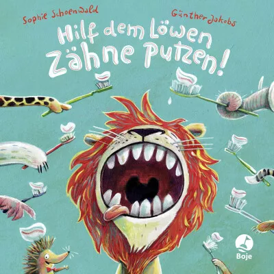 Hilf dem Löwen Zähne putzen! (Pappbilderbuch) | Buch