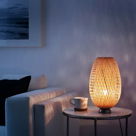 BÖJA Tischleuchte, Bambus/Handarbeit - IKEA Deutschland