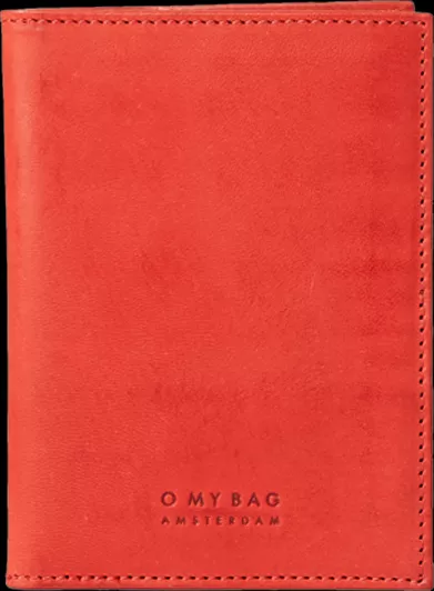 Passport Holder - Red Classic Leather
