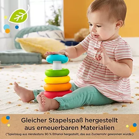Fisher-Price GRF11 - Stapel & Sortier Spielset, 2 klassische Stapel- und Sortiersets, Babyspielzeug ab 6 Monaten : Amazon.de: Spielzeug