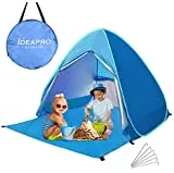 Active Era Pop-Up Strandmuschel - UPF 50+ Strandzelt für UV-Schutz & Windschutz am Strand, inkl. Tragetasche und Heringe (Blau) : Amazon.de: Sport & Freizeit