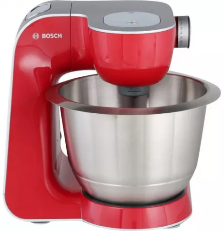 Bosch MUM58720 Küchenmaschine mit Durchlaufschnitzler und Mixer-Aufsatz - 1.000 Watt - Rot