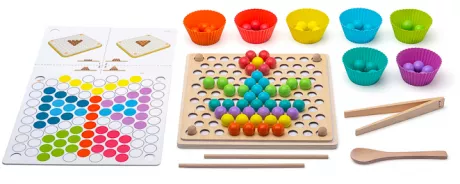 Perlenwerkstatt - Motorik, Konzentration und Auge-Hand-Koordination lernen | Montessori Lernwelten - Der Shop für Montessori Material