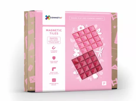 Connetix 2 Piece Base Plate Pink & Berry | Mikiz Toy & Treasure