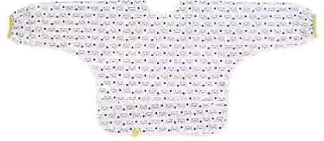 LÄSSIG Baby Kleinkind Langarmlätzchen Ärmellätzchen zum Binden Auffangschale/Long Sleeve Bib Modell „Little Chums Cat“