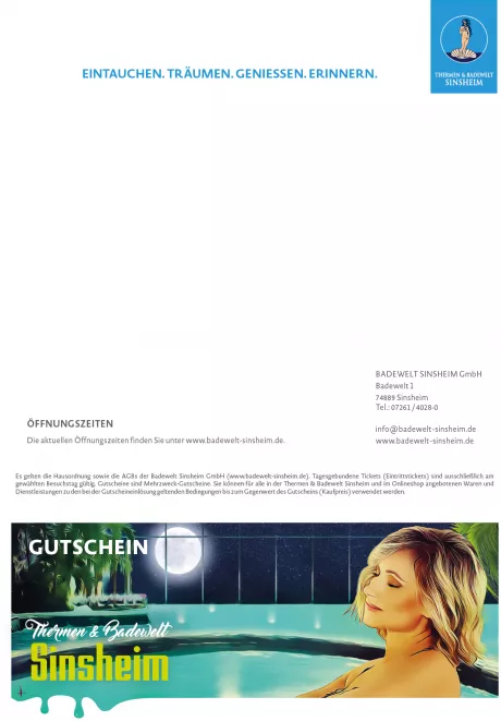 Wertgutscheine | Thermen & Badewelt Sinsheim Onlineshop