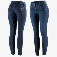 Horze Liza Jeans-Vollbesatzreithose mit Silikon-Grip | Horze