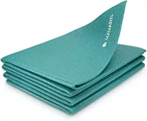 Navaris Folding and Non-Slip Yoga Travel Mat, 4 mm, Also for, Fitness, Sports, Pilates, Gymnastics, Various Colours, blue : Amazon.de: Sports & Outdoors