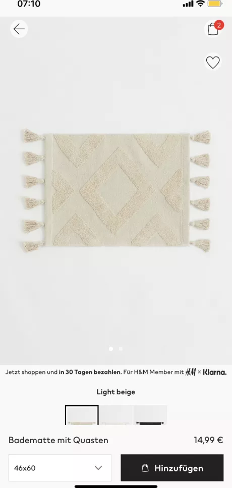 Badematte H&M