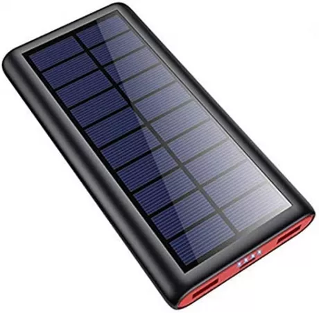 SWEYE Solar Power Bank 26,800 mAh, Solar Charger, External Battery, Portable Charger, Battery Pack with 2 Outputs, Power Bank for Mobile Phone, Tablet, Smartphone, Camping, Hiking : Amazon.de: Electronics & Photo
