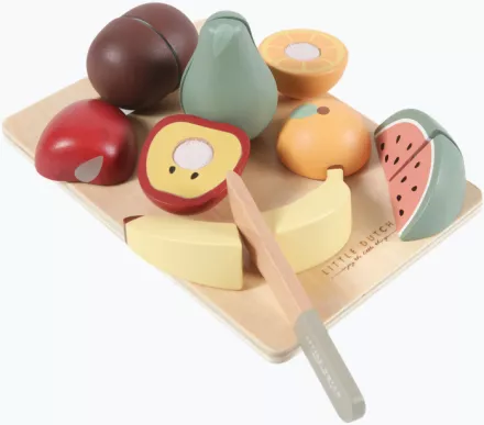Obst zum Schneiden Holz Mehrfarbig | Little Dutch