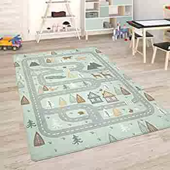 Paco Home Children's rug, children's room, play mat, street rug, play mat : Amazon.de: Baby Products