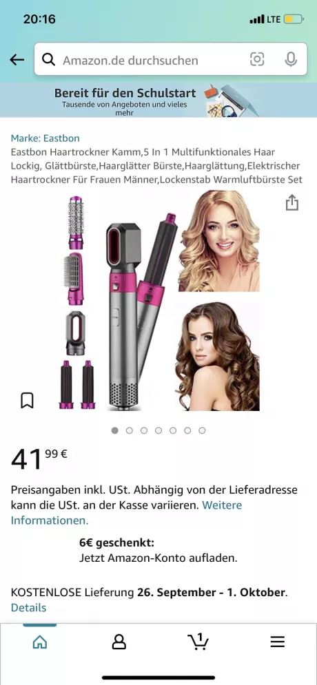 Lockenstab dieser oder ähnlich, Dyson Nachmache