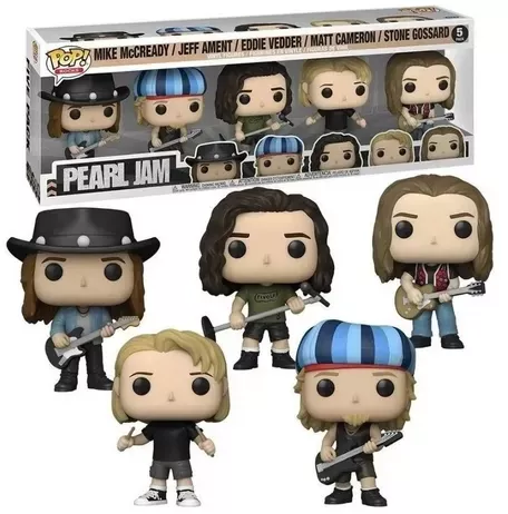 Funko Pop Pearl Jam Bundle 5pack Eddie Vedder E Banda | Frete grátis