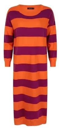 Holly Knitted Dress Orange Purple Ydence - Product - Sienna Goodies