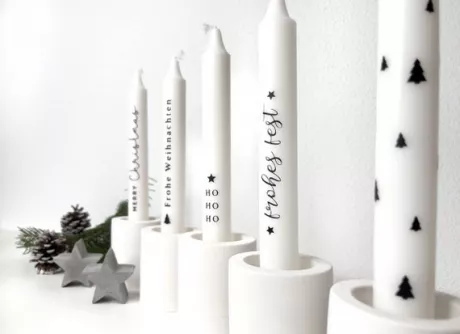 Kerzen Weihnachten Geschenk Tischdeko Stabkerzen - Etsy.de