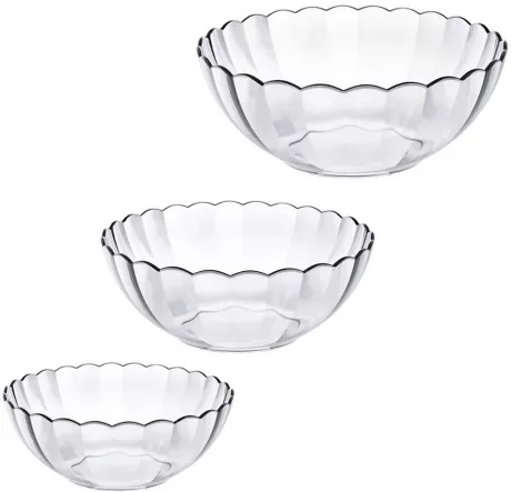 Conjunto de Tigelas Vidro Redonda Bella Marinex 3 Peças de 3L + 2L + 1L em Promoção | Ofertas na Americanas