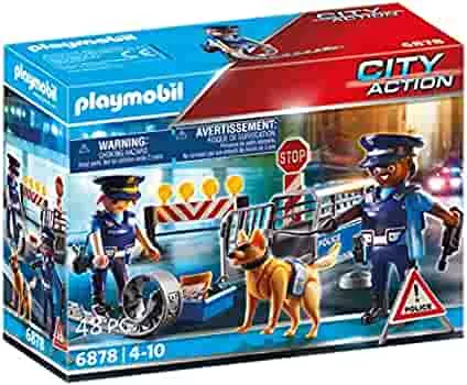 Playmobil 6878 - Police Road Block, Single: Amazon.de: Toys