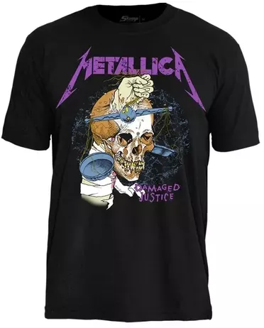 Camiseta Stamp Ts1446 Metallica Harvester Oficial Licenciada | Frete grátis