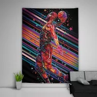 Colorful Basketball Wandteppich Kunst Wandbehang Tisch Bettdecke Wohnkultur | eBay 200 x 150cm