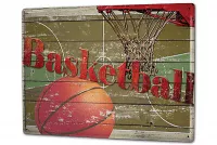 Blechschild XXL Nostalgie Basketball Korb | eBay