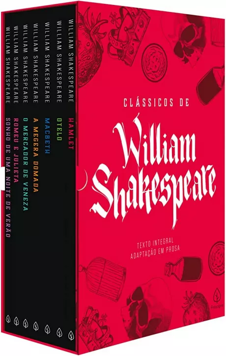 Box Clássicos de William Shakespeare - com 7 marcadores de páginas