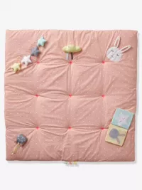 Vertbaudet Baby Activity-Decke ,,Sweet fun" in rosa bedruckt