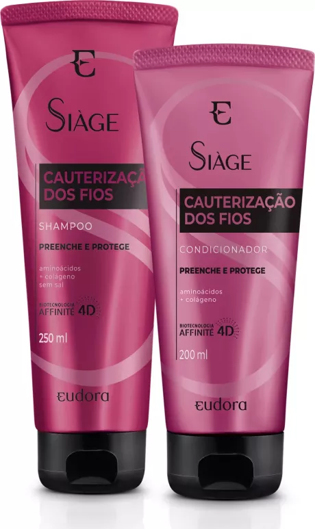 Kit Siàge Cauterização dos Fios Shampoo + Condicionador