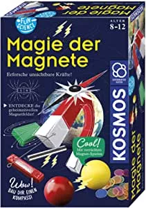 KOSMOS 654146 Fun Science – Magie der Magnete, Baue deinen eigenen Kompass, erforsche unsichtbare Kräfte, Mit spannenden Magnetspielen und Versuchen, Experimentierset für Kinder ab 8 Jahre, Geschenk: Amazon.de: Spielzeug