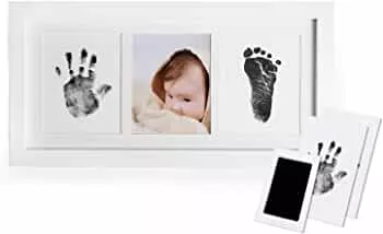 Norjews Baby Handabdruck und Fußabdruck Fotoalbum mit Zwei"CleanTouch" Stempelkissen und Vier Druckkarten - Babyhaut kommt nicht mit Farbe in Berührung, Das ideale Babyparty Geschenk : Amazon.de: Baby