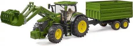 Bruder John Deere 7R 350 mit Frontlader und Tandemachstransportanhänger ab 54,49 € | CHECK24