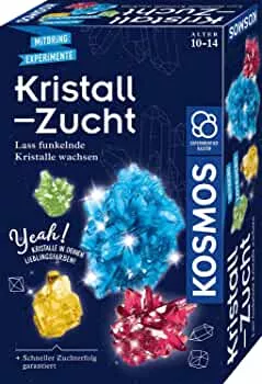 KOSMOS 657840 Kristall-Zucht Experimentierset, Kristalle in deinen Lieblingsfarben, schneller Zuchterfolg, für Kinder ab 10 Jahren, Mitbringsel, Geschenk, 21 x 13 x 5.5 cm: Amazon.de: Spielzeug
