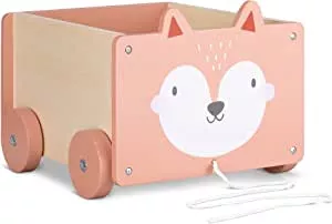 Amazon.de: Navaris Spielzeugkiste Kiste Aufbewahrung für Spielzeug - Aufbewahrungsbox für Kinderzimmer - 26,4x20x25,8cm Spielkiste für Kinder - mit Rädern