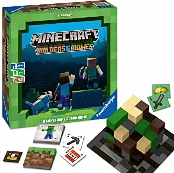 Ravensburger Familienspiel 26132 - Minecraft Builders & Biomes - Gesellschaftsspiel für Kinder und Erwachsene, für 2-4 Spieler, Brettspiel ab 10 Jahren: Amazon.de: Spielzeug