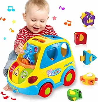 Baby Spielzeug ab 1 Jahr Mädchen Junge Form Sortieren Bus Babyspielzeug ab 6 9 12 18 Monate Kinderspielzeug ab 1 2 Jahre Kinder Spielzeug Geschenk 1 jahre Tiergeräusche/Musik Auto für Kleinkind: Amazon.de: Spielzeug