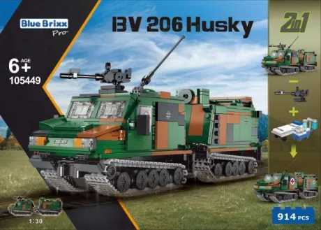 BlueBrixx - Sets - 105449 - BV 206 S Husky, Bundeswehr 2in1