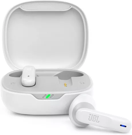 JBL Wave 300 TWS True Wireless In-Ear Bluetooth Headphones in White - Wireless Earbuds with Built-in Microphone - Music Streaming up to 26 Hours - Includes Charging Case: Amazon.de: Electronics & Photo