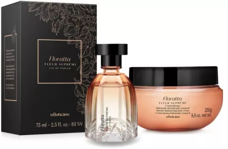 Combo Presente Dia das Mães Floratta Fleur Suprême: Eau de Parfum 75ml + Creme Corporal 250g | O Boticário