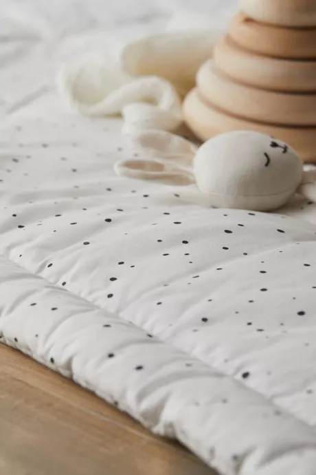 Babymatte aus Baumwolle - Weiß/Gepunktet - Home All | H&M DE