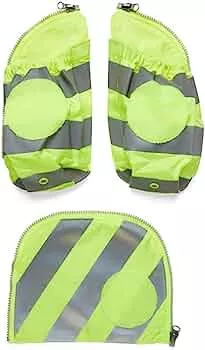ergobag Seitentaschen Zip-Set mit Reflektorstreifen Sichtbarkeits-Set mit Seitentaschen pack cubo und cubo light Set 3-teilig