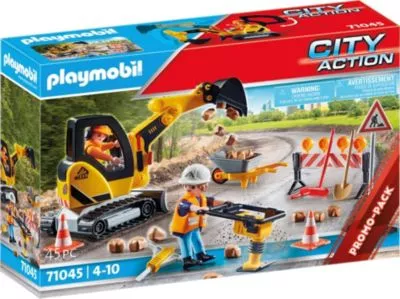 PLAYMOBIL® 71045 Straßenbau, PLAYMOBIL City Action | myToys