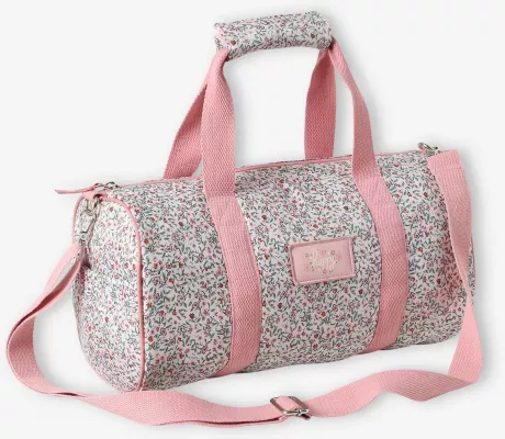 Vertbaudet Mädchen Sporttasche HAPPY mit Blumen in rosa