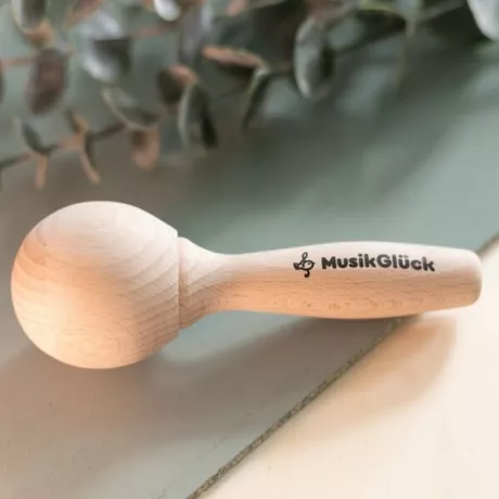 MusikGlück - Maracas Rassel | Öko Baby Rassel | Babyspielzeug | Holz | Avocadostore