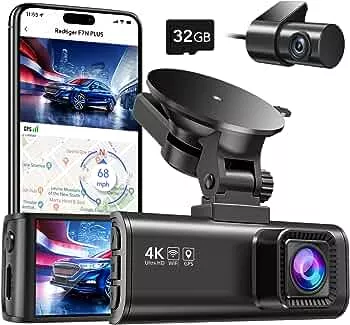 REDTIGER Dashcam Auto Vorne Hinten 4K/2,5K Mit GPS WiFi Dash Cam Auto Dashboard Recorder mit 3,18" IPS-Bildschirm, Nachtsicht-Loop-Aufnahme 170 ° Weitwinkel WDR, unterstützt 256 GB Max: Amazon.de: Elektronik & Foto