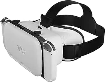 Orzly VR Brille für Nintendo Switch/Switch OLED Konsole Modell fur 3D Virtual Reality Headset Spiele Zubehör Set- Geschenkbox - Weiß Edition: Amazon.de: Games