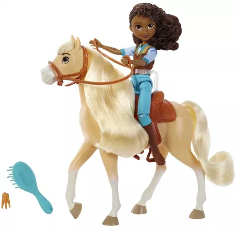 Mattel HFB90 - DreamWorks Spirit - Puppe mit Pferd, Pru & Chica | Rappelkiste Spielwaren