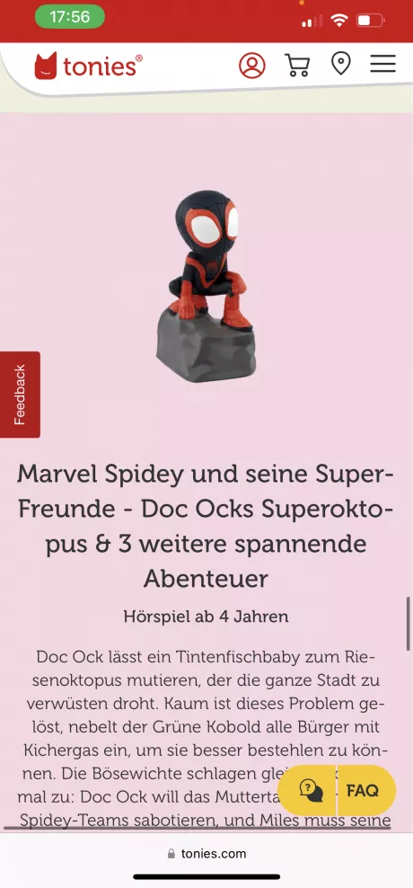 Spiderman Tonie